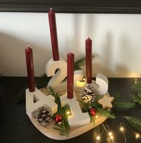 Adventskranz Zahlen